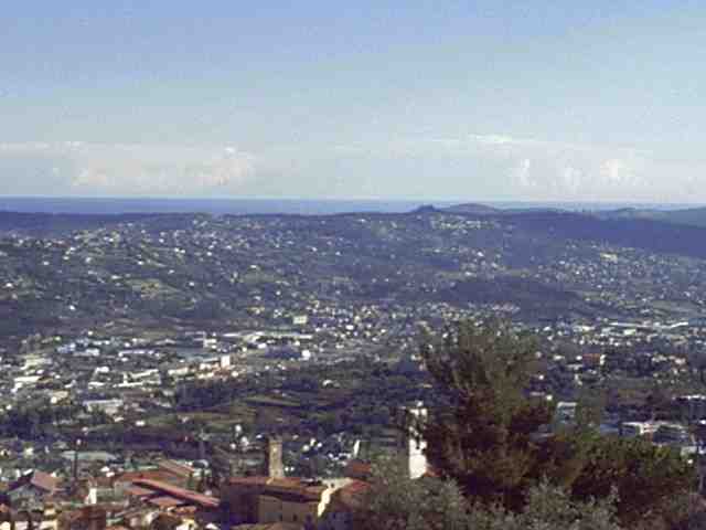 Vue depuis l'appartement à Grasse